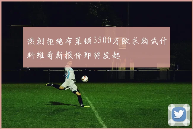热刺拒绝布莱顿3500万欧求购武什科维奇新报价即将发起
